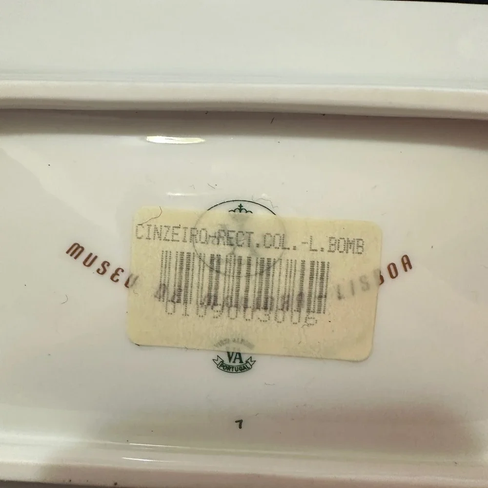 Vista Alegre Porcelain Ashtray Lancha Bombardeira 1798 Museu Marinha Portugal